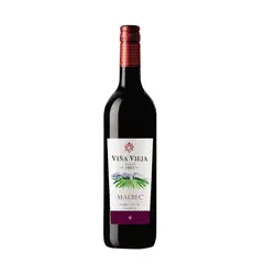 VINA VIEJA - Vino Tinto Viña Vieja Valle de Ica Malbec Botella 750 mL