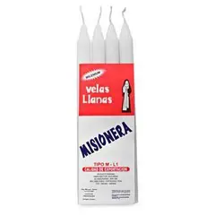 undefined - Vela Llana Misionera Tipo M 4 Unidades