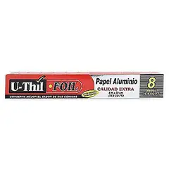 U THIL - Rollo Papel Aluminio con Sierra Uthil Caja 8 m