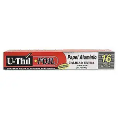 U THIL - Rollo Papel Aluminio con Sierra Uthil Caja 16 m