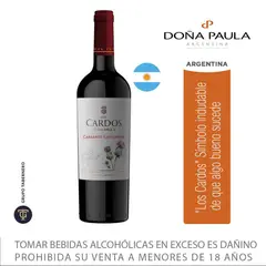 DOÑA PAULA - Vino Tinto Los Cardos Cabernet Sauvignon Botella 750 mL