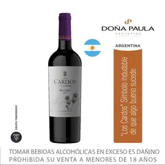 DOÑA PAULA - Vino Tinto Malbec Los Cardos Botella 750 mL