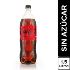 COCA COLA - Gaseosa Zero Botella 1.5 L
