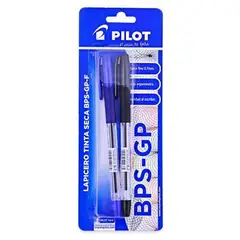 PILOT - Lapicero Tinta Seca BPS GP Azul Negro Empaque 2 Und