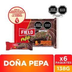 GOLDS GYM - Galleta Field Doña Pepa Sixpack 138 g
