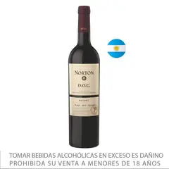 NORTON - Vino Tinto Malbec Botella 750 mL