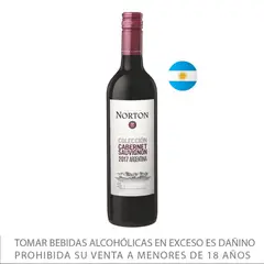NORTON - Vino Tinto Cabernet Sauvignon Botella 750 mL