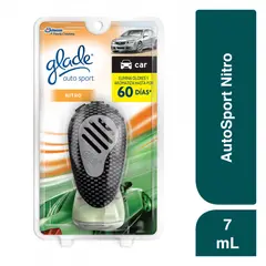 GLADE - Ambientador Carro Líquido Nitro Unidad 1 Repuesto 7mL