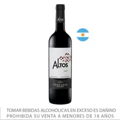TERRAZAS - Vino Tinto Syrah Altos del Plata Botella 750 mL