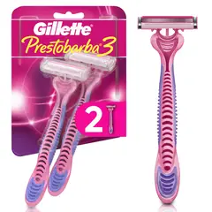 GILLETTE - Máquina de Afeitar Mujer Prestobarba3 Empaque 2 Und