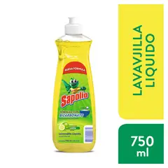 SAPOLIO - Lavavajilla Liquido Limón Botella 750 mL