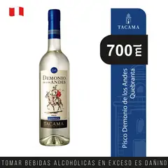 TACAMA - Pisco Quebranta Demonio de los Andes Botella 700 mL