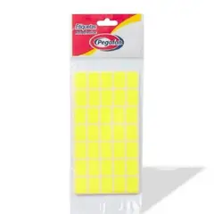PEGAFAN - Etiquetas Rectangular 19 x 13mm Amarillo Bolsa 500 Und
