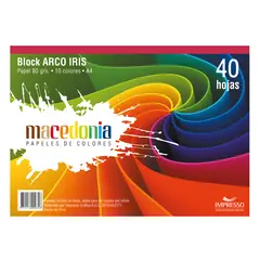 KIMBERLY CLARK - Block Arcoíris Macedonia 80 g A4 40 Hojas