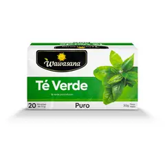 WAWASANA - Té Verde Puro Caja 20 Sobres