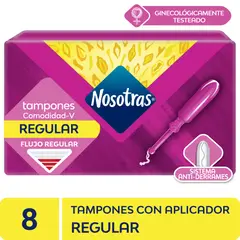 NOSOTRAS - Tampón Regular Con Aplicador Caja 8 Und