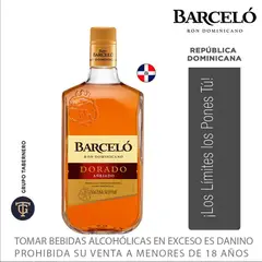 BARCELO - Ron Dorado Botella 750 mL