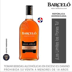 BARCELO - Ron Gran Añejo Botella 750 mL