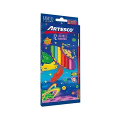 ARTESCO - Colores Acuareleables Triangulares Empaque 12 Und