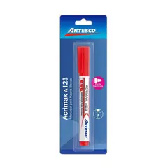 ARTESCO - Plumón Para Pizarra Acrimax A123 Color Rojo