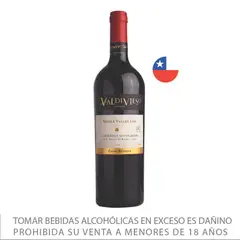 VALDIVIESO - Vino Tinto Valley Lot Cabernet Sauvignon Botella 750 mL