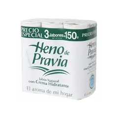 HENO DE PRAVIA - Jabón de Tocador Crema Hidratante Empaque 3 Und