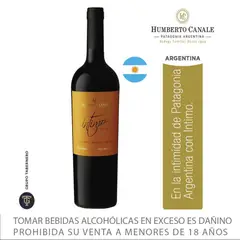 HUMBERTO CANALE - Vino Tinto Cabernet Merlot Malbec Botella 750 mL