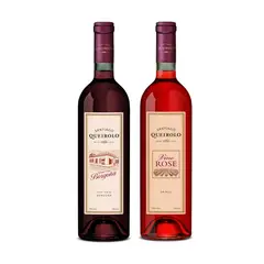 SANTIAGO QUEIROLO - Vino Borgoña + Rosé Pack 2 Und Botellas 750 mL