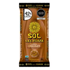 SOL DEL CUSCO - Chocolate Para Taza 90 g - Barra 90 gr