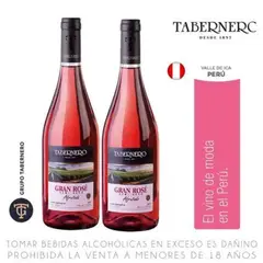 TABERNERO - Vino Rose Pack 2 Botellas 750 mL