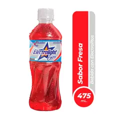 ELECTROLIGHT - Bebida Rehidratante Cero Fresa Botella 475 mL