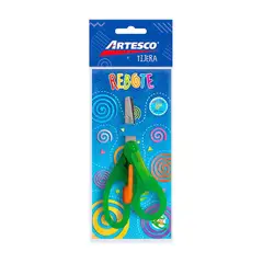 ARTESCO - Tijera Escolar Rebote Color Verde