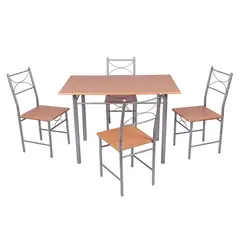 CASA JOVEN - Juego de Comedor Rectangular con 4 Sillas