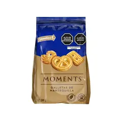 COLOMBINA - Galleta de Mantequilla Moments Bolsa 280 g