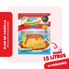 UNIVERSAL - Flan Sabor a Vainilla Bolsa 150 g