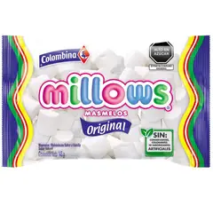 COLOMBINA - Marshmallows Millows Blanco Bolsa 145 g