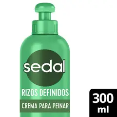 SEDAL - Crema para Peinar Rizos Definidos Botella 300 mL