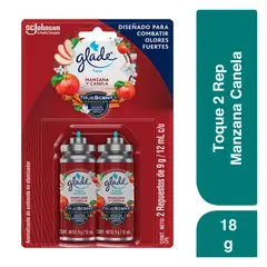 GLADE - Repuesto Toques Manzana Canela Empaque 2 Und