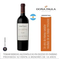DOÑA PAULA - Vino Tinto Selección de Bodega Botella 750 mL