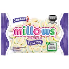 COLOMBINA - Marshmallows Millows Sabor Vainilla Bolsa 145 g