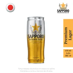 SAPPORO - Cerveza Premium Lager Reserve Lata 650 mL