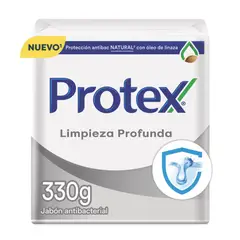 PROTEX - Jabón en Barra Antibacterial Limpieza Profunda Empaque 3 Und