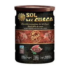SOL DEL CUSCO - Chocolate Instantáneo Dark Lata 220 g