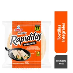 BIMBO - Tortillas Rapiditas Integrales Bolsa 12 Und