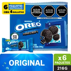 OREO - Galleta Sixpack 216 g