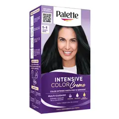 PALETTE INTESIVE COLOR CREME - Tinte Palette Color Cream Tono 1-1 Negro Azul