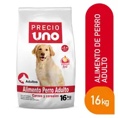 PRECIO UNO - Alimento para Perros Adultos Sabor Carne y Cereales 16 kg