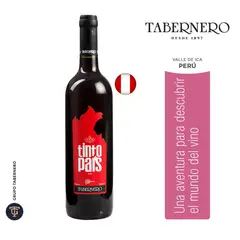 TABERNERO - Vino Tinto País Semi Seco Botella 750 mL
