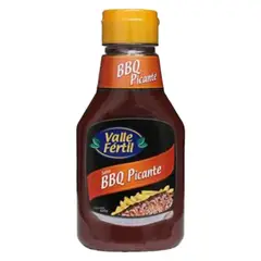 VALLE FERTIL - Salsa BBQ Picante Envase 370 g