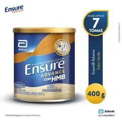 ENSURE - Alimento en Polvo Advance Vainilla Lata 400 g